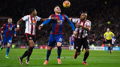 Sunderland 2-2 Crystal Palace (Vòng 28 Ngoại hạng Anh 2015/16)