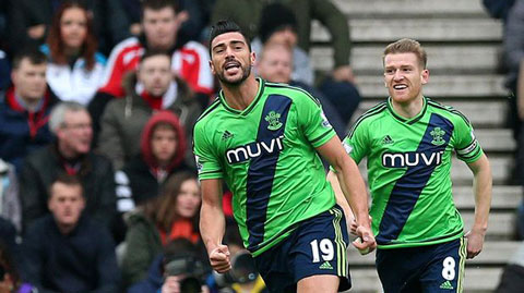 Stoke City 1-2 Southampton (Vòng 30 Ngoại hạng Anh 2015/16)