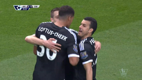 Loftus-Cheek ghi bàn mở tỷ số (Aston Villa 0-4 Chelsea)