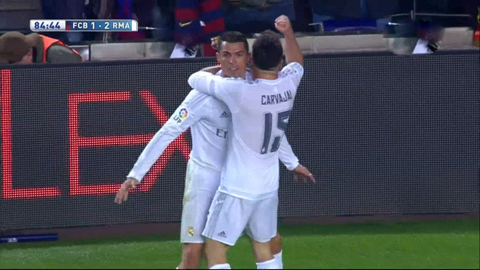 Bale kiến tạo cho Ronaldo lập công (Barcelona 1-2 Real Madrid)    