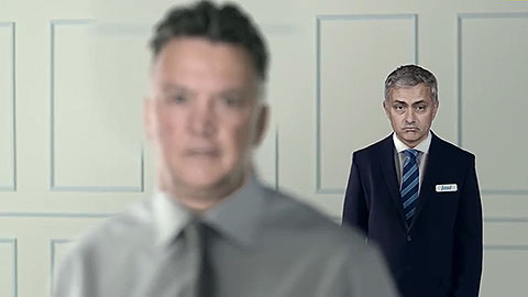 Clip chế: Mourinho đá đểu Van Gaal