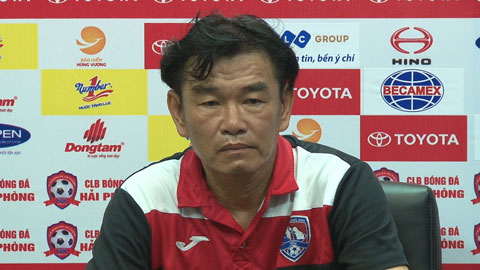 HLV Phan Thanh Hùng: Các cầu thủ Hải Phòng quá khỏe