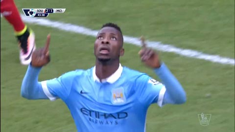 Iheanacho rút ngắn tỷ số (Southampton 2-1 Manchester City) 