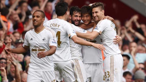 West Ham 1-4 Swansea City (Vòng 37 Ngoại hạng Anh 2015/16)
