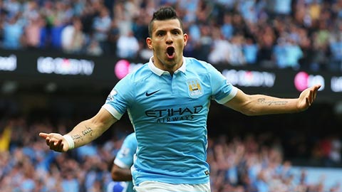 24 bàn thắng của Aguero tại Ngoại hạng Anh 2015/16