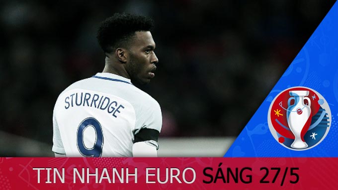 Sturridge có nguy cơ lỡ EURO 2016 vì chấn thương