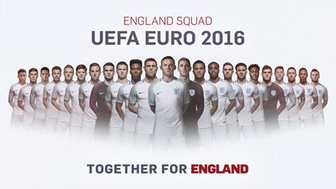 Điểm mặt 23 cầu thủ Anh dự EURO 2016