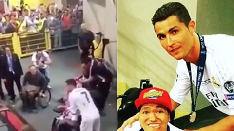 Những hình ảnh đáng trân trọng của Ronaldo trong lễ ăn mừng tại Bernabeu 