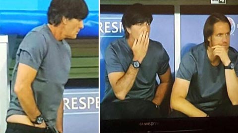 Hành động kỳ quặc của HLV Joachim Loew trong trận Đức - Ukraine