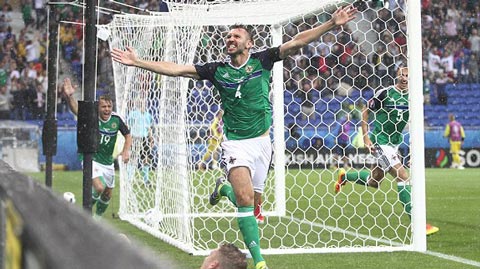 Ukraine 0-2 Bắc Ireland (Bảng C EURO 2016)