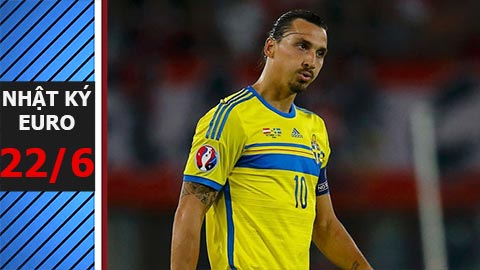 Nhật ký EURO 22/6: Ibrahimovic chia tay ĐTQG sau EURO 2016