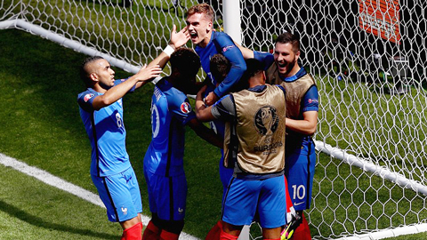 Pháp 2-1 CH Ireland (Vòng 1/8 EURO 2016)