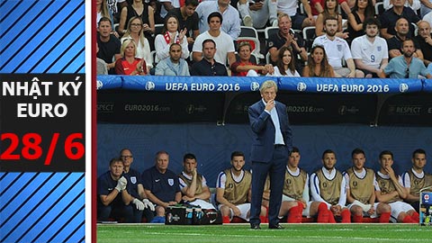 Nhật ký EURO 28/6: Thua Iceland 1-2, HLV Roy Hodgson từ chức