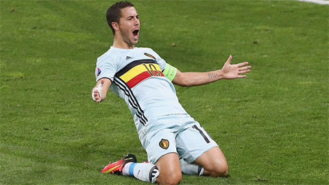 Hazard vắng mặt trong buổi tập mới nhất của ĐT Bỉ