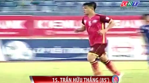 Hữu Thắng sút xa đẹp mắt rút ngắn tỷ số cho Sài Gòn