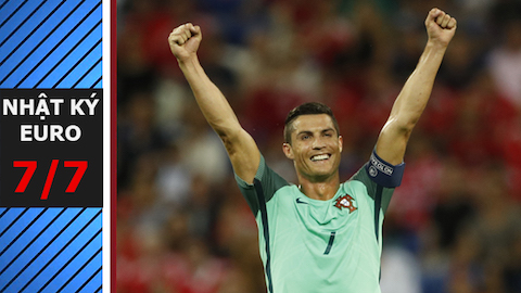 Nhật ký EURO 7/7: Ronaldo lập công đưa Bồ Đào Nha vào chung kết