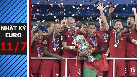 Nhật ký EURO 11/7: BĐN lần đầu vô địch EURO