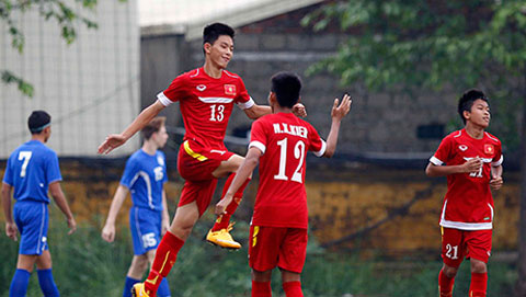U16 Việt Nam 3-0 U16 Singapore (Vòng bảng U16 Đông Nam Á 2016)