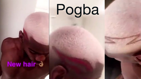 Pogba khoe kiểu tóc mới siêu dị