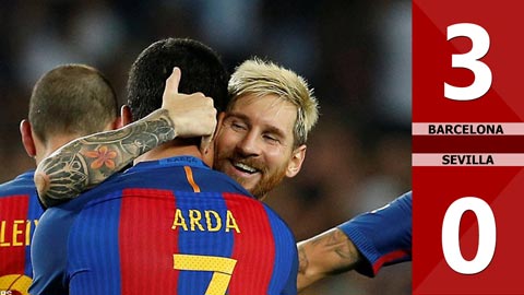 Barcelona 3-0 Sevilla (Lượt về Siêu cúp Tây Ban Nha 2016)