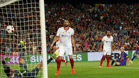 Messi đánh đầu hiểm hóc ấn định chiến thắng cho Barca