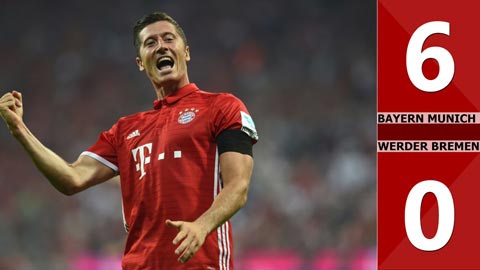 Bayern Munich 6-0 Werder Bremen (Vòng 1 Bundesglia 2016/17)