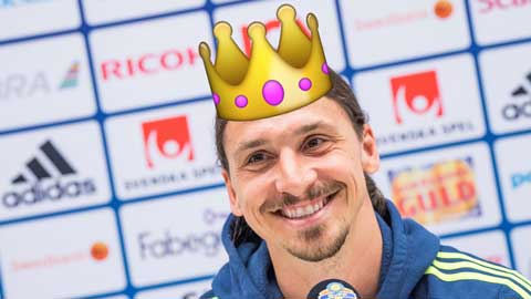 Ibrahimovic sắp soán ngôi vua của Eric Cantona