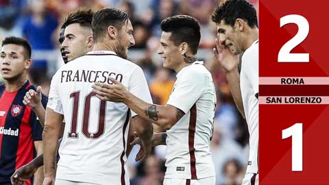 Roma 2-1 San Lorenzo (Giao hữu CLB)