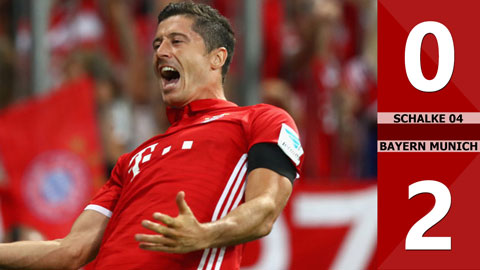 Schalke 0-2 Bayern Munich (Vòng 2 Bundesliga 2016/17)