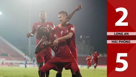 Long An 2-5 Hải Phòng (Vòng 25 V.League 2016)