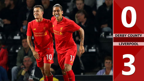 Derby 0-3 Liverpool (Vòng 3 Cúp Liên đoàn Anh 2016/17)