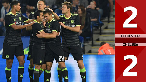 Leicester 2-2 Chelsea (HP: 0-2, vòng 3 Cúp Liên đoàn Anh 2016/17)