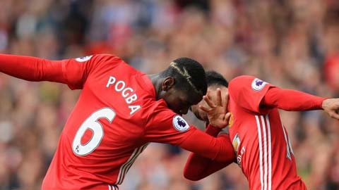 Màn ăn mừng độc đáo của Pogba và Lingard