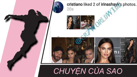 Chuyện của sao 13/10: Ronaldo bất ngờ thích ảnh tình cũ Irina Shayk