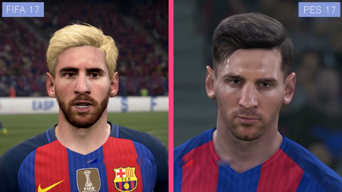So sánh đồ họa giữa PES 17 và FIFA 17