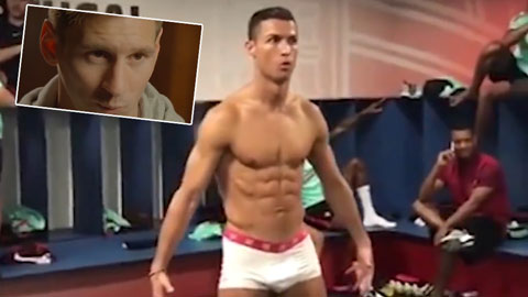 50 sắc thái của Messi khi nhìn Ronaldo biến thành tượng sáp