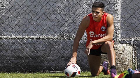 Sanchez đã trở lại tập luyện cùng toàn đội Chile