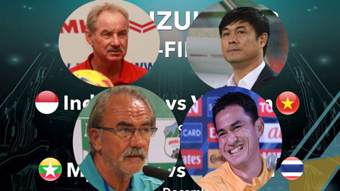  Bán kết AFF Cup: Cuộc chiến giữa HLV nội và ngoại