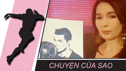 Chuyện của sao 16/12: Nữ nghệ sỹ dùng ngực vẽ quà tặng Ronaldo