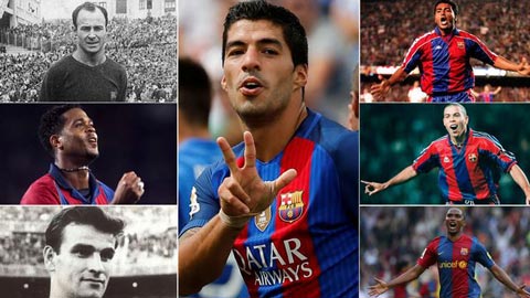 Luis Suarez là cầu thủ số 9 hay nhất của lịch sử Barca?