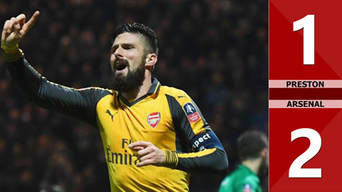 Preston 1-2 Arsenal