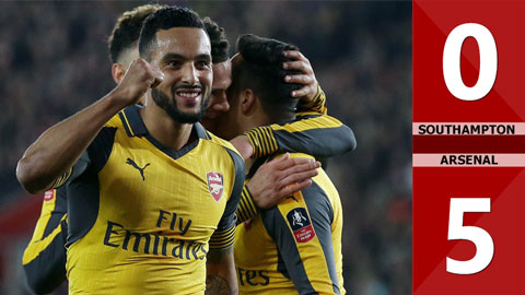 Southampton 0-5 Arsenal