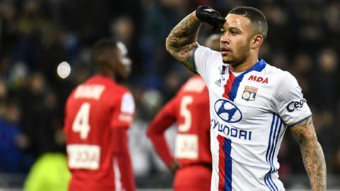 Pha lập công đầu tiên của Depay trong màu áo Lyon