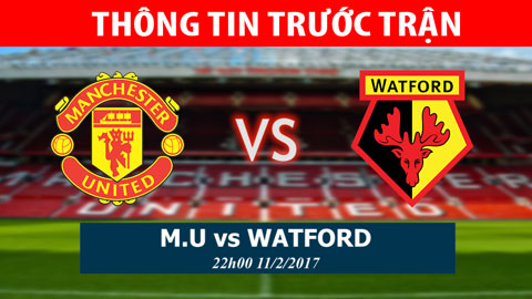 Thông tin trước trận M.U - Watford