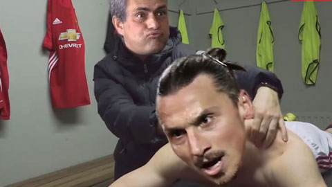 Clip chế: Toàn đội Man United phục vụ vua Ibra 