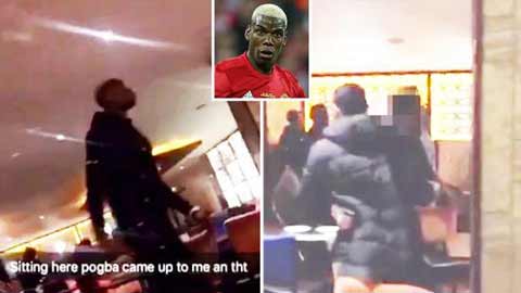 Từ chối ký tên, Pogba bị CĐV M.U ném đĩa thức ăn vào người