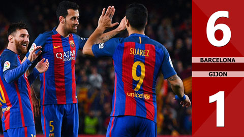 Barcelona 6-1 Gijon