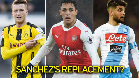 5 cầu thủ có thể thay Sanchez: Marco Reus sáng nước nhất