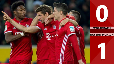 M’gladbach 0-1 Bayern Munich