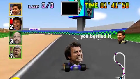 Clip chế: Cuộc đua vô địch Ngoại hạng Anh từ góc độ đua xe thú